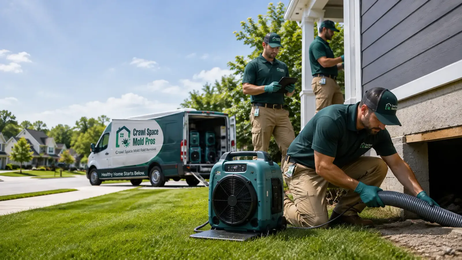 Crawl Space Mold Removal in Roseglen, ND